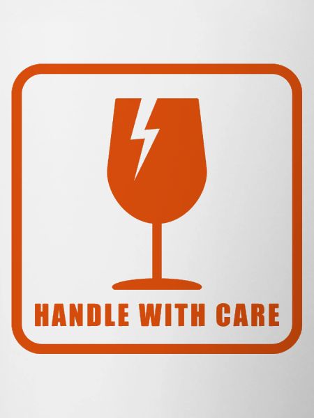 Panneau d’étiquette d’expédition Fragile Handle With Care