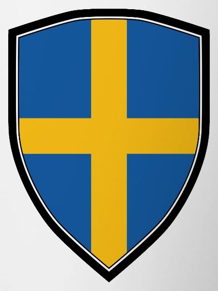 SWEDEN FLAG SHIELD