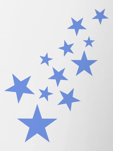Stern Sternchen Muster Blau