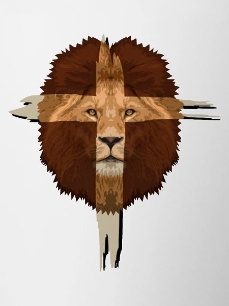 Lion Cross Christian Gift