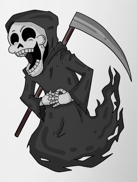 Grim Reaper rit drôle