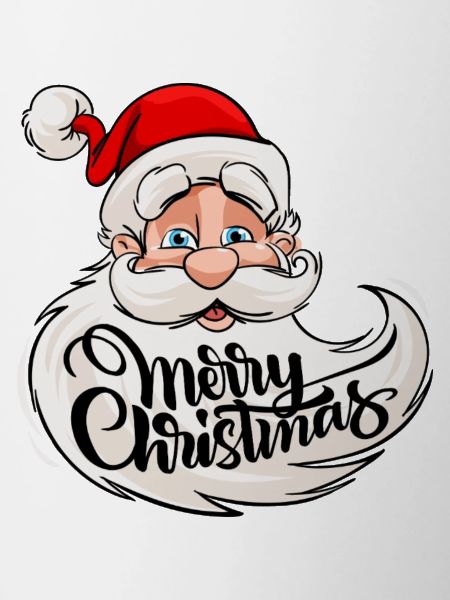 Merry Christmas - Weihnachtsmann mit Rauschebart