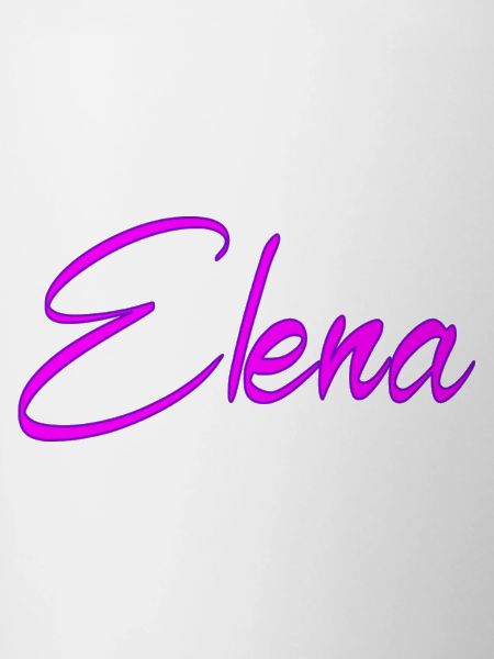 Elena Neon Pink Script
