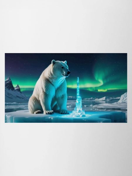 Eisbär und Eiskristall