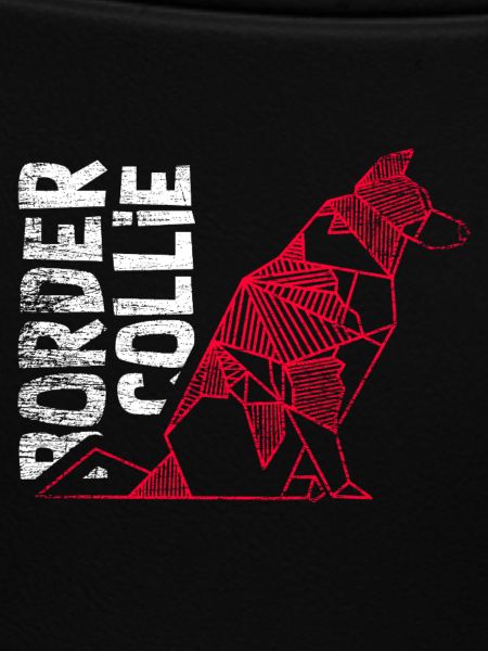 Geometrischer Border Collie Mathefan