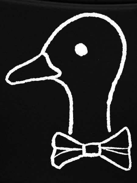 Ente mit Fliege