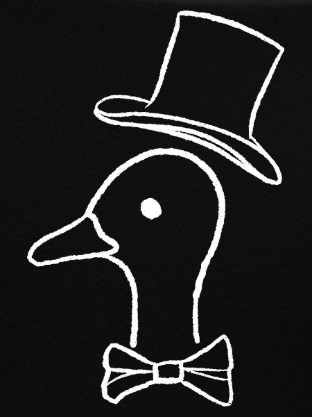 Ente mit Hut