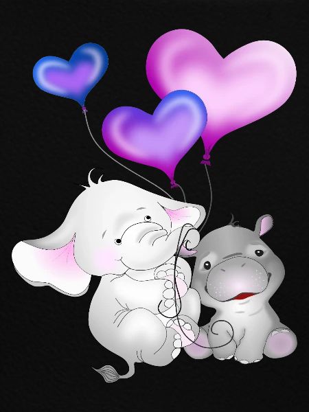 Elefant Luftballon Nilpferd