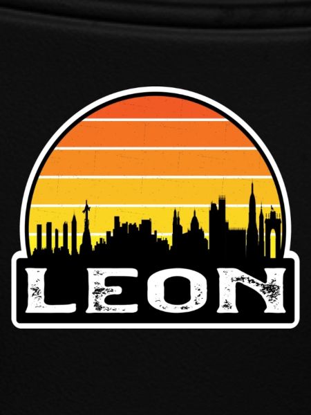 Leon Mexiko Flagge Skyline Reise-Souvenir