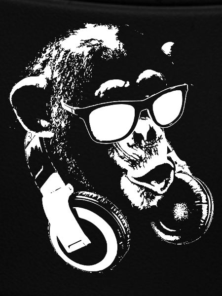 Affe DJ Weiß