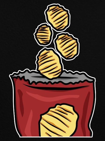 Knallige Britische Chips Pubabend