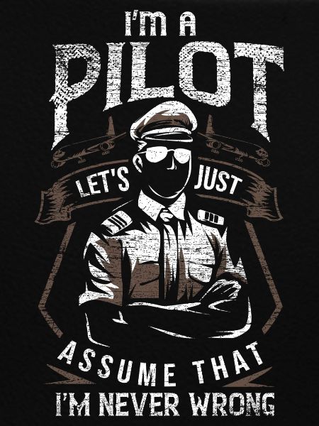 Wagemutiger Flugzeugpilot Cockpit
