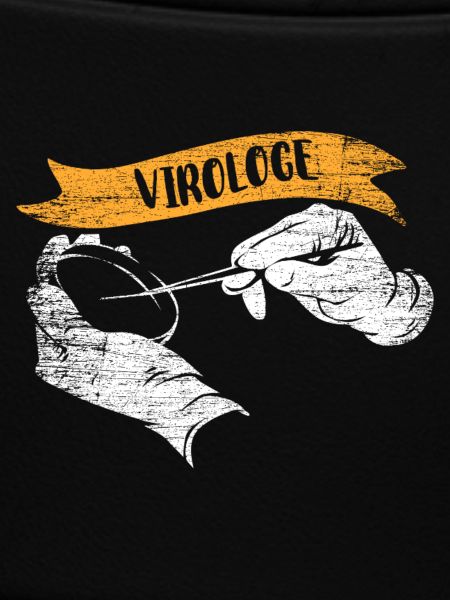 Scharfsinniger Virologe Mikroskop