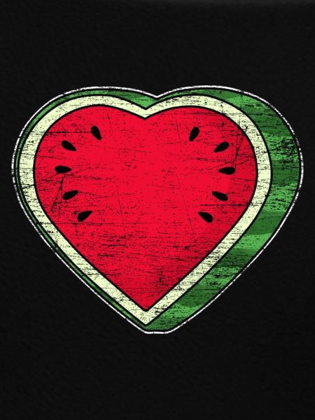 Erfrischende Wassermelone Herzform