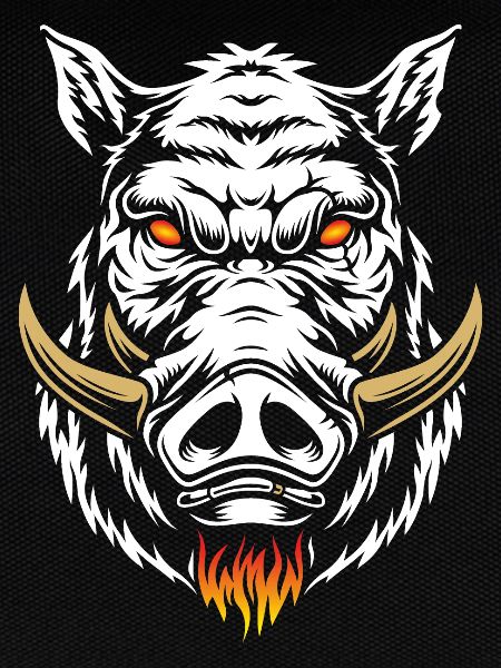 Flammendes Wildschwein