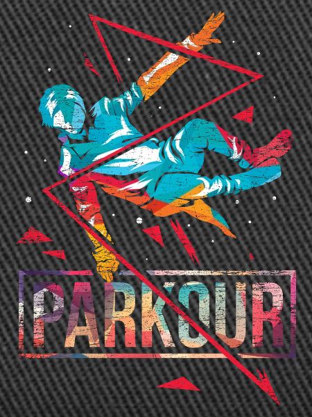 Waghalsiger Parkour Stadtläufer