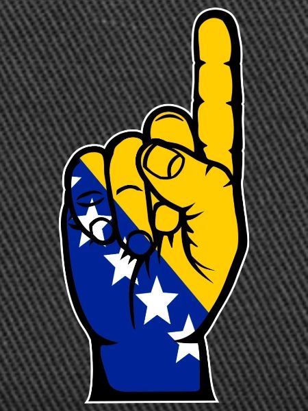 Bosnien Flagge Nummer 1