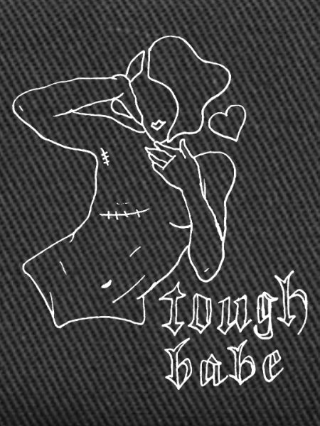 tough babe outlines weiß