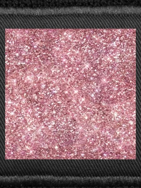 Gesichtsmaske Sticker Pink Glitzer