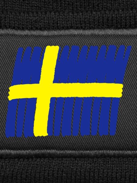Sweden flag paint