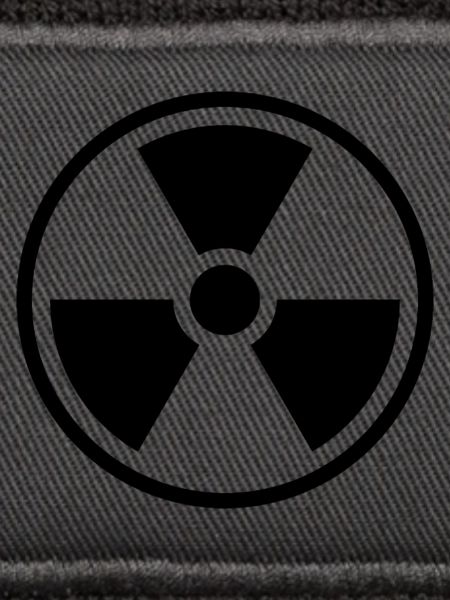 Strahlenfeststoff-Symbol Nuklearwarnsymbol