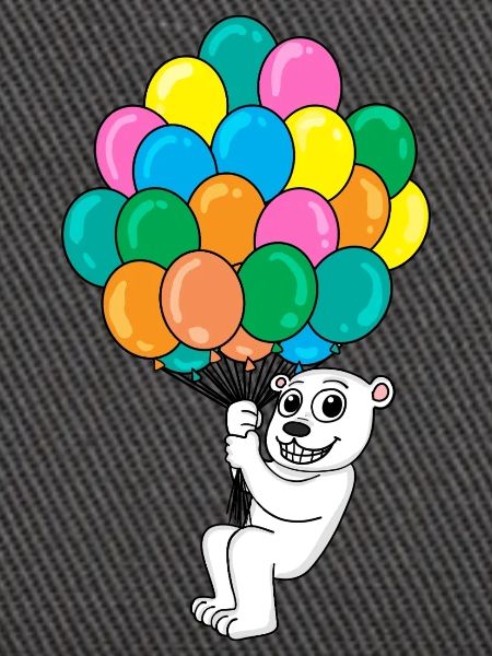 Polar bear balloon