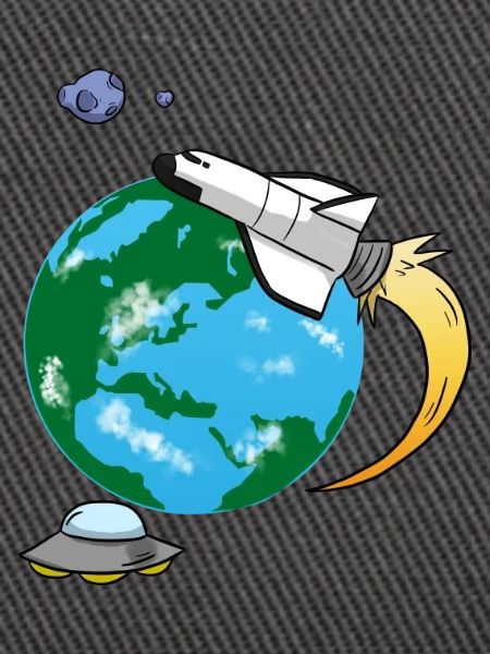 Fliegende Rakete