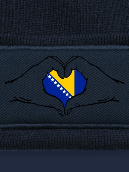 Bosnien Flagge Herzform