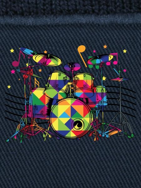 Geometric Neon Drum Set