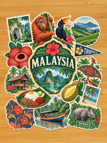 Malaysia Reisesticker