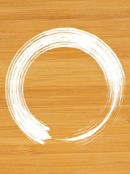 Circle design icon brush white