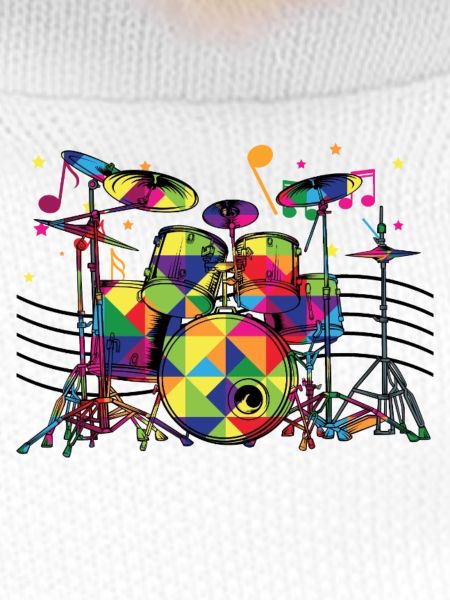 Geometric Neon Drum Set