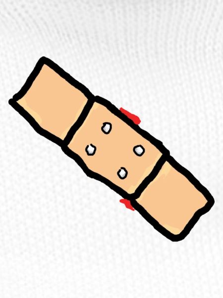 pflaster mit blut
