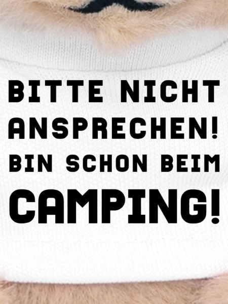 bitte nicht ansprechen camping