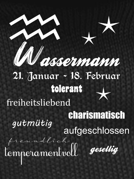 Wassermann Sternzeichen