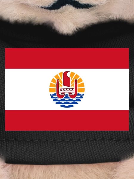 Französisch-Polynesien – Flagge sonniger Morgen