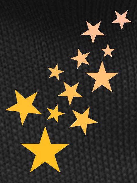 Star asterisk pattern starry sky