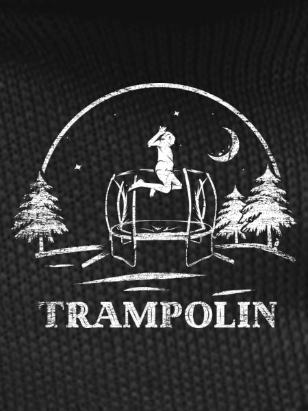 Federleichte Trampolin Akrobatin
