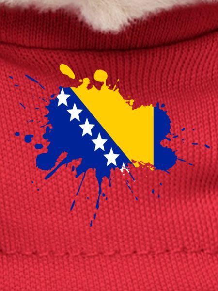 Bosnien Flagge Fleckendesign