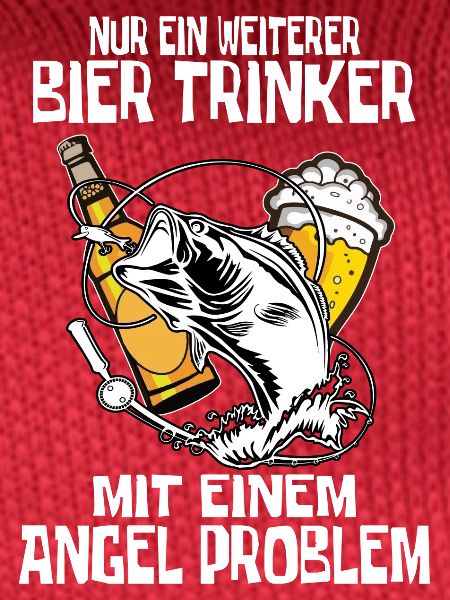 Biertrinker mit Angelproblem