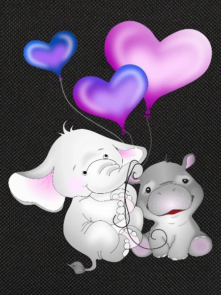 Elefant Luftballon Nilpferd