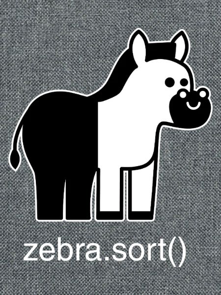 Sortiertes Zebra