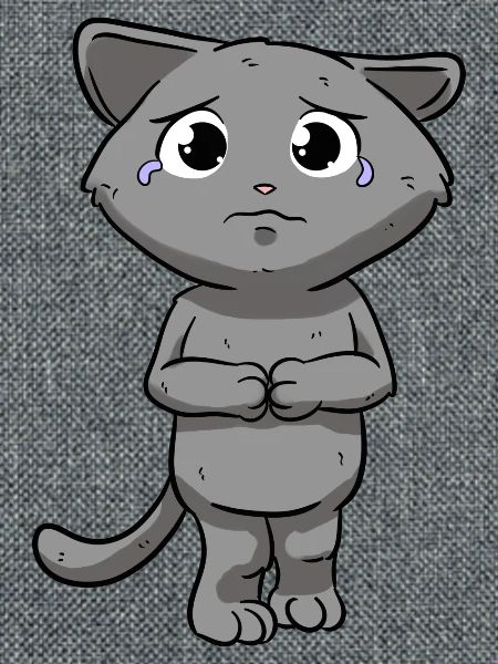Traurige Katze