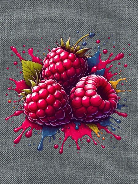 Himbeeren-Farbexplosion
