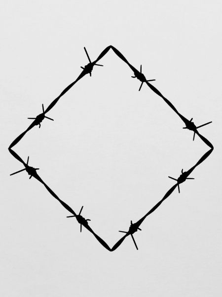 Stacheldraht Raute