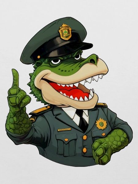 Krokodil Polizist