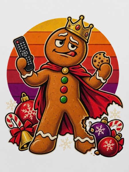 Christmas Lebkuchenmann Couch-Dad Superheld