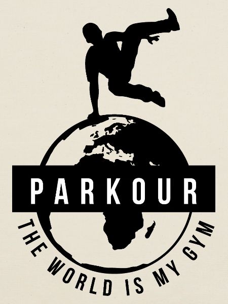 Furchtloser Parkour Stadtakrobat
