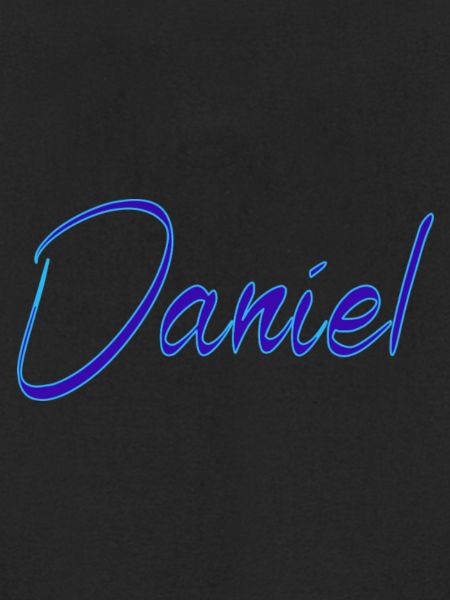 Daniel Signatur Blau Script