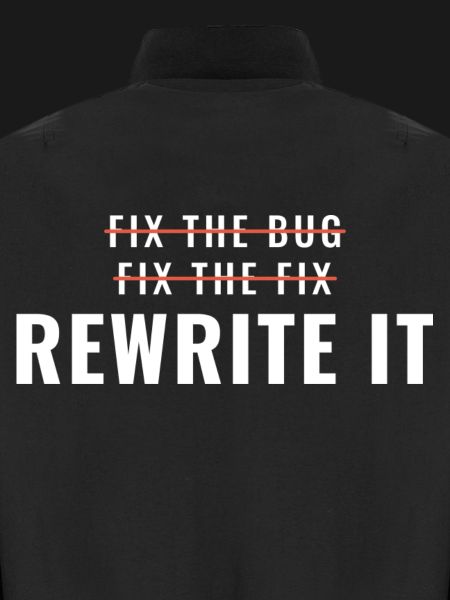 Bug beheben Umschreiben Softwareingenieur